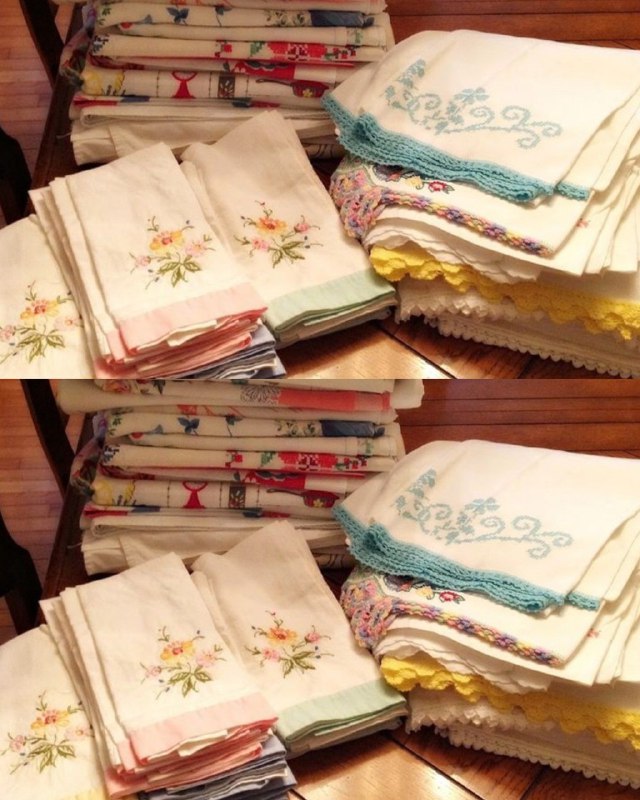 🥰 Avevo un sacco di vecchi tovaglioli di stoffa che non usavo più, per fortuna non li ho buttati perché ho trovato un'idea geniale per riutilizzarli.