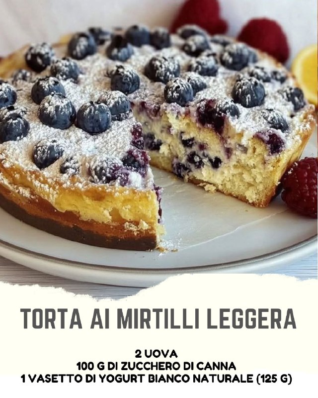 Delizia Leggera ai Mirtilli: Soffice, Semplice e Irresistibile!