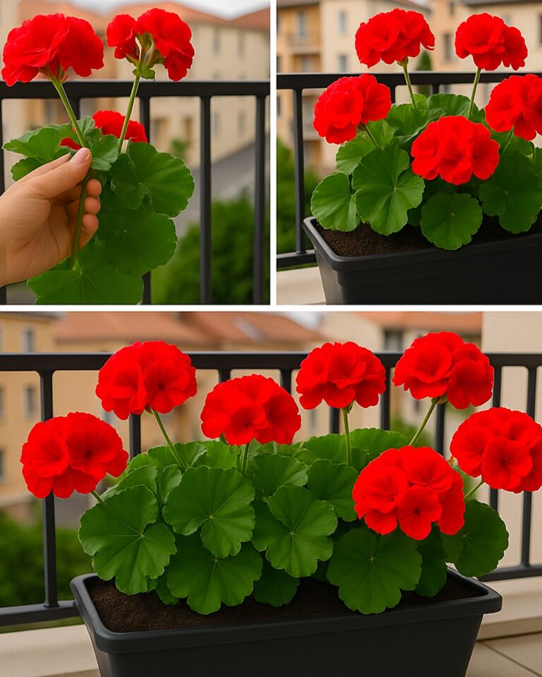 Versalo sui tuoi gerani per farli fiorire velocemente: il trucco naturale per fioriture rigogliose