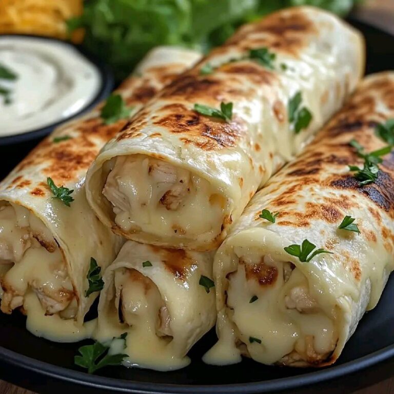 Delizia Avvolta: Involtini di Pollo all’Aglio con Cuore Filante di Formaggio