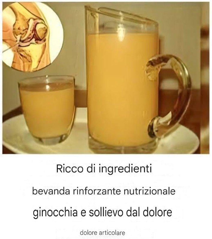 La bevanda migliore per rafforzare le ginocchia e ricostruire cartilagini e legamenti!