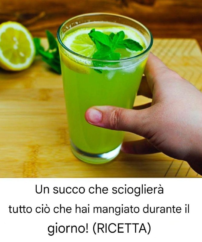 Succo che scioglie tutto ciò che hai mangiato durante il giorno! (RICETTA)