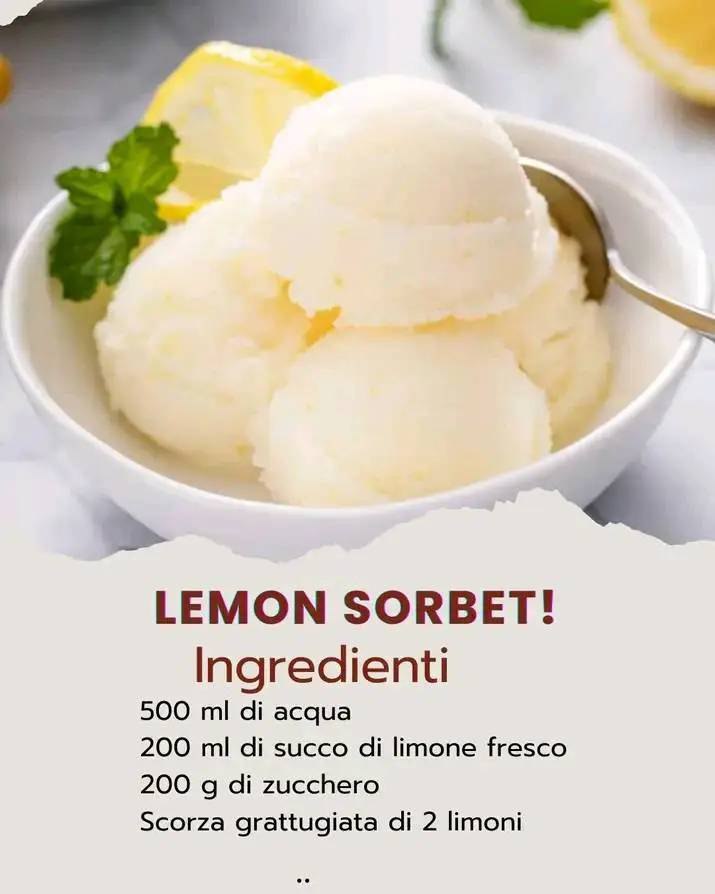 Freschezza al Cucchiaio: Sorbetto al Limone Fatto in Casa Senza Gelatiera”