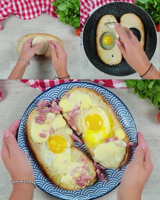 "Uovo Magico nel Nido di Pane: Colazione Semplice ma Sorprendente"