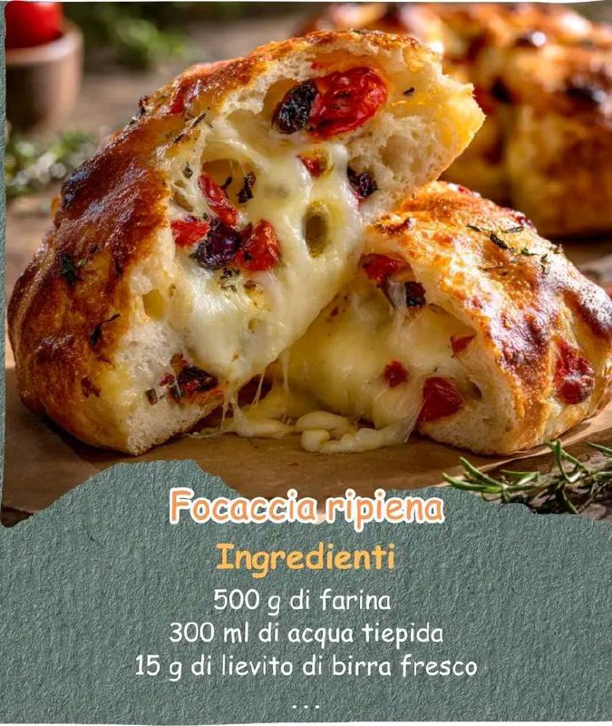 Focaccia Ripiena della Nonna: Soffice Fuori, Filante Dentro!