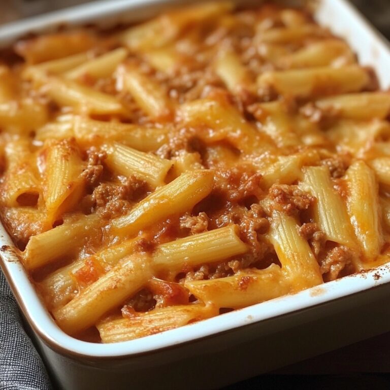 Pennette Filanti al Forno con Salsiccia, Besciamella e Mozzarella – Il Trionfo della Pasta al Forno