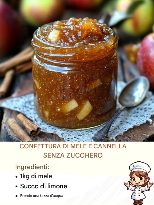Marmellata di Mele e Cannella Senza Zucchero: Un Dolce Naturale e Facile da Preparare