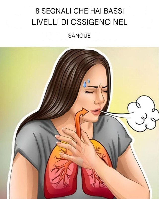 8 segnali d'allarme di bassi livelli di ossigeno nel sangue