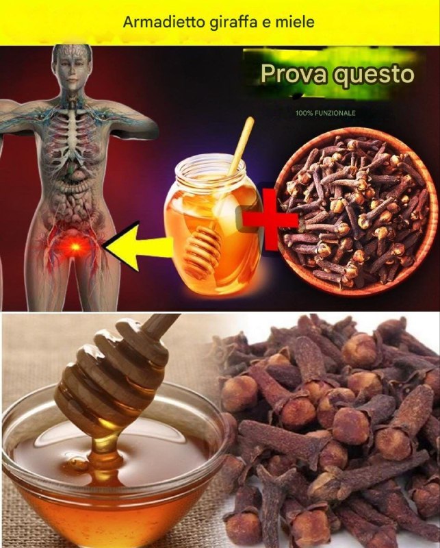 Dopo i 50 anni, prova miele e chiodi di garofano: risolvi 13 problemi di salute comuni in una settimana!