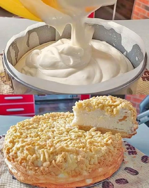 Cheesecake Sbriciolata al Forno: Un Dolce da Forno con Cuore Cremoso e Croccantezza in Superficie