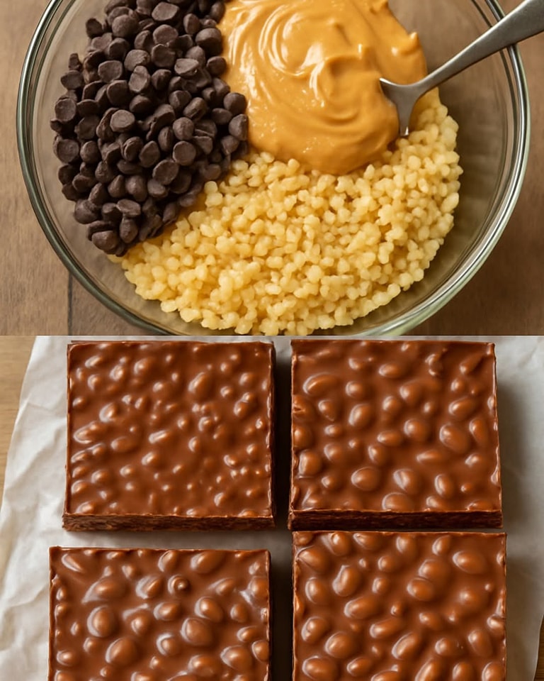 Barrette Golose Croccanti al Cioccolato e Arachidi – Senza Forno e Pronte in Pochi Minuti!"