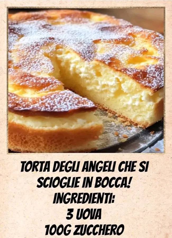 Nuvola di Dolcezza: La Torta degli Angeli che si Scioglie in Bocca con Ingredienti Casalinghi