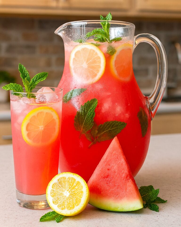 Limonata all’Anguria: Esplosione di Freschezza Estiva in un Bicchiere!