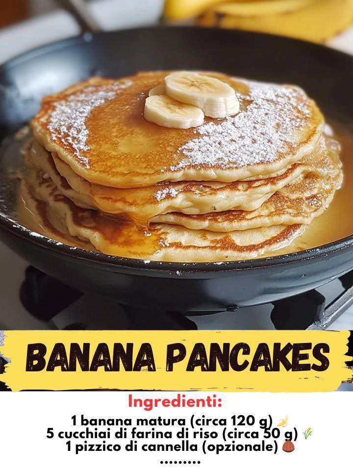 Pancake alla Banana senza Glutine – Energia Naturale in Ogni Morso!