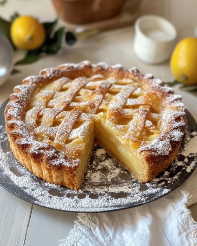 Crostata Delizia di Mandorle con Cuore di Marmellata Agrumata 