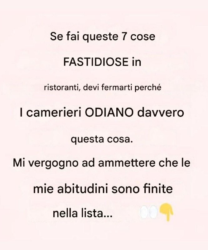 7 cose fastidiose che i clienti dei ristoranti fanno e che i camerieri odiano davvero