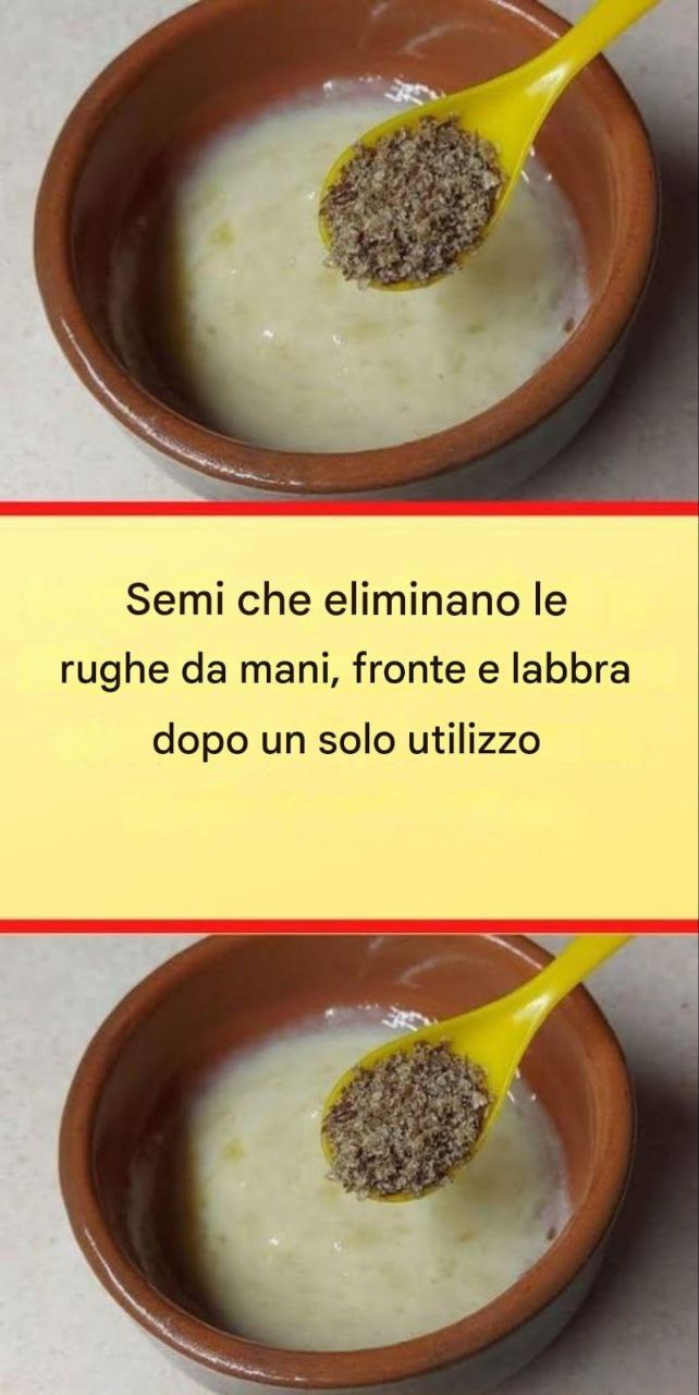 Semi che eliminano le rughe da mani, fronte e labbra in una sola applicazione