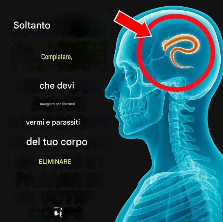 Solo 2 misurini... Eliminano tutti i vermi e i parassiti dal tuo corpo.