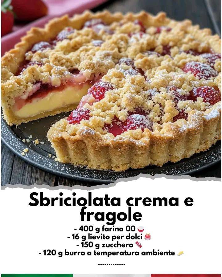 Sbriciolata Fragolosa alla Crema: Il Dolce della Primavera! 