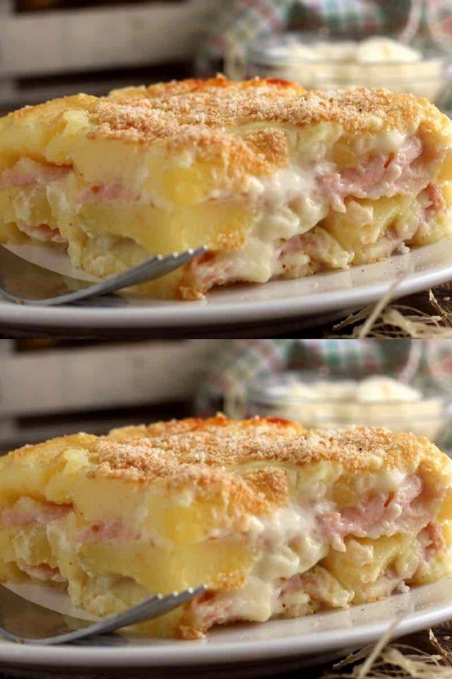 Gratin di Patate Goloso con Prosciutto e Mozzarella: Una Ricetta Cremosa e Filante