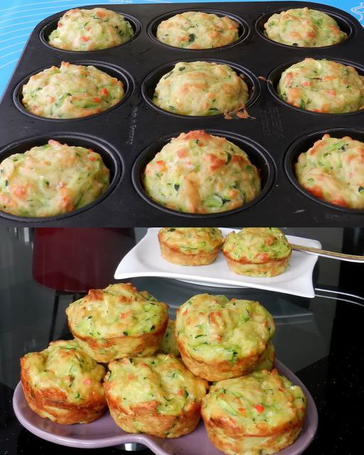 Muffin Salati alle Zucchine e Formaggio: Il Cuore Soffice dell’Estate nel Palmo della Mano!