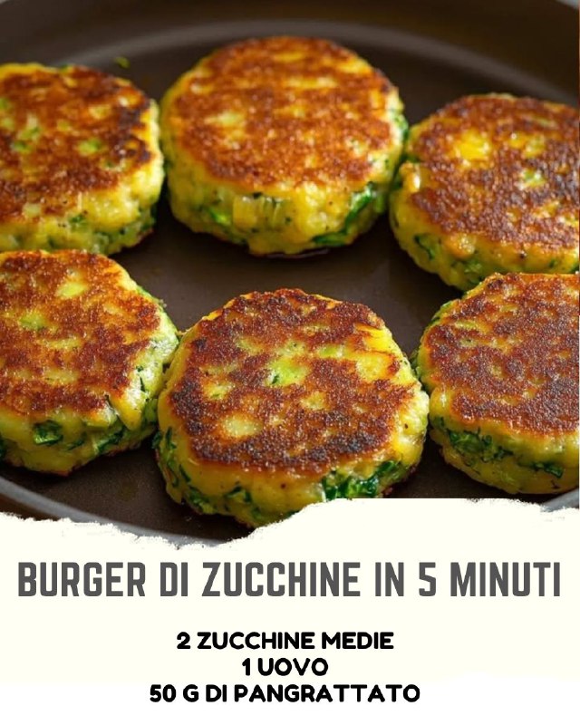 Burger di Zucchine Pronti in 5 Minuti: Leggeri, Gustosi e Senza Sensi di Colpa!