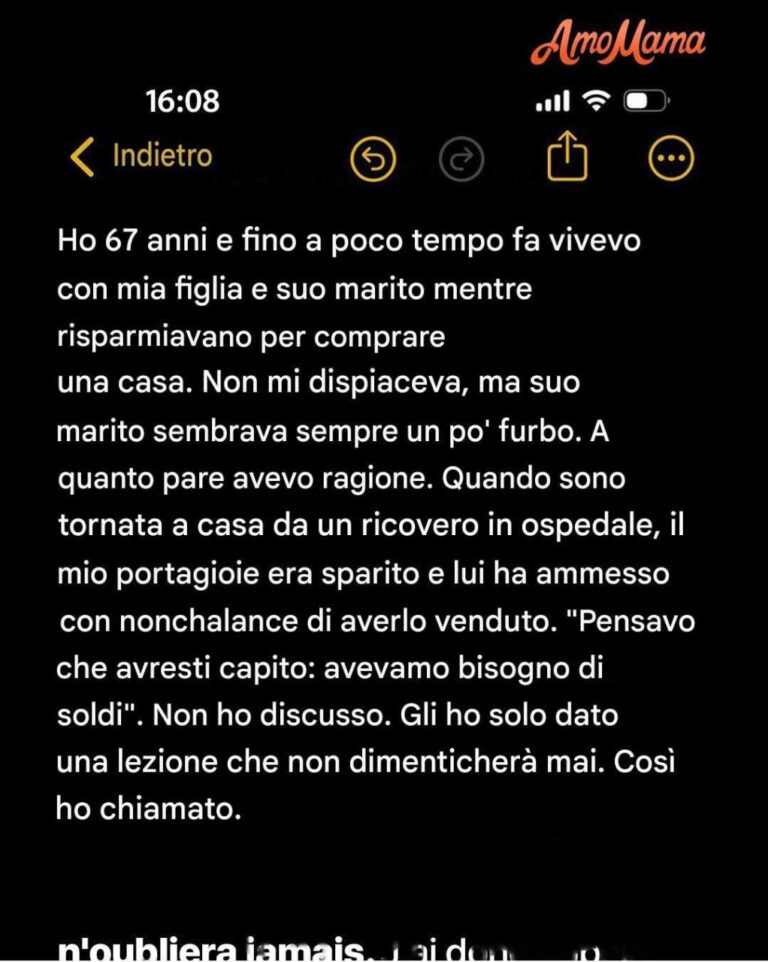 Mio genero ha venduto i miei gioielli mentre ero in ospedale, ma ho trovato il modo perfetto per dargli una lezione.