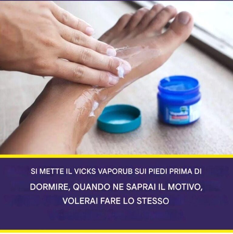 4 benefici dell'applicazione di Vick Vaporub sui piedi prima di andare a letto