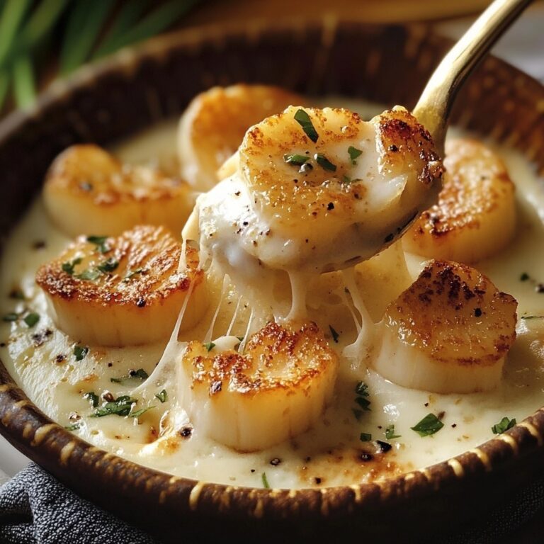 Capesante su fonduta di porri: eleganza in tavola