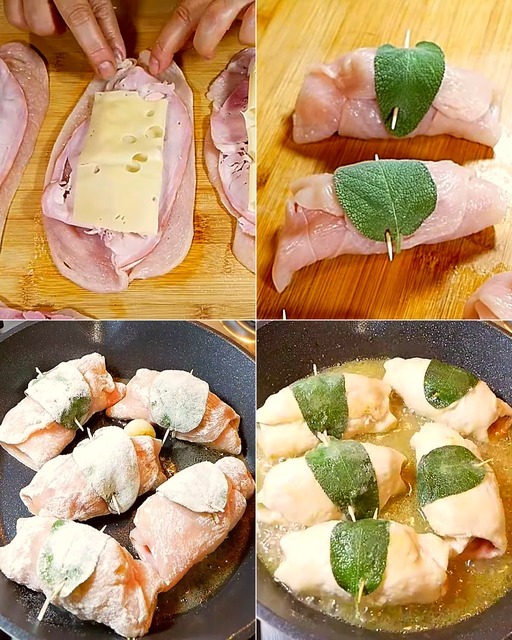 "Involtini di Pollo alla Birra: Delizia Filante dal Cuore Tenero"
