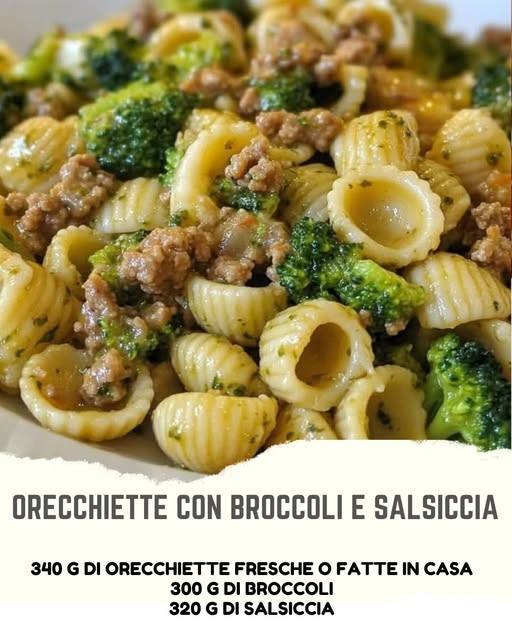 Orecchiette Rustiche con Broccoli e Salsiccia al Profumo di Erbe Aromatiche