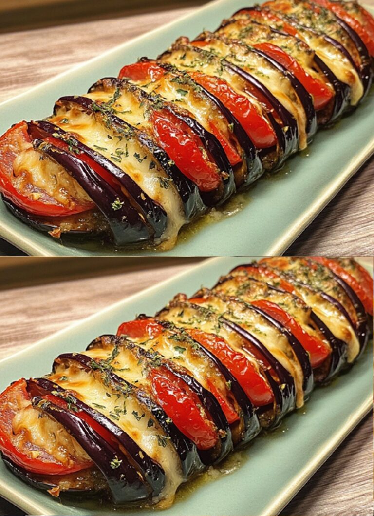 Melanzane gratinate al forno con pomodori e formaggio: il contorno mediterraneo che conquista tutti”