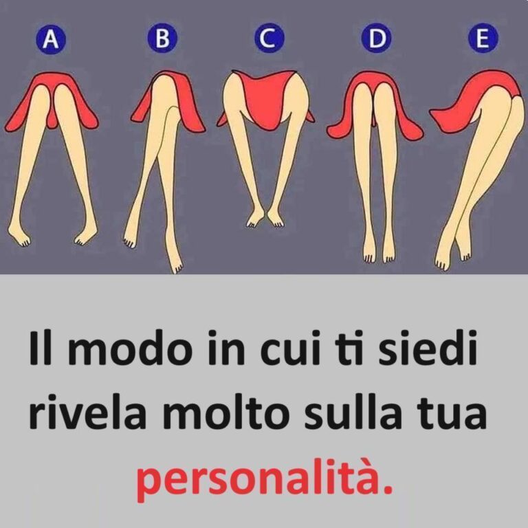 Vanno rispettate 5 posture; Se ne adotti uno, scopri cosa rivela in te.