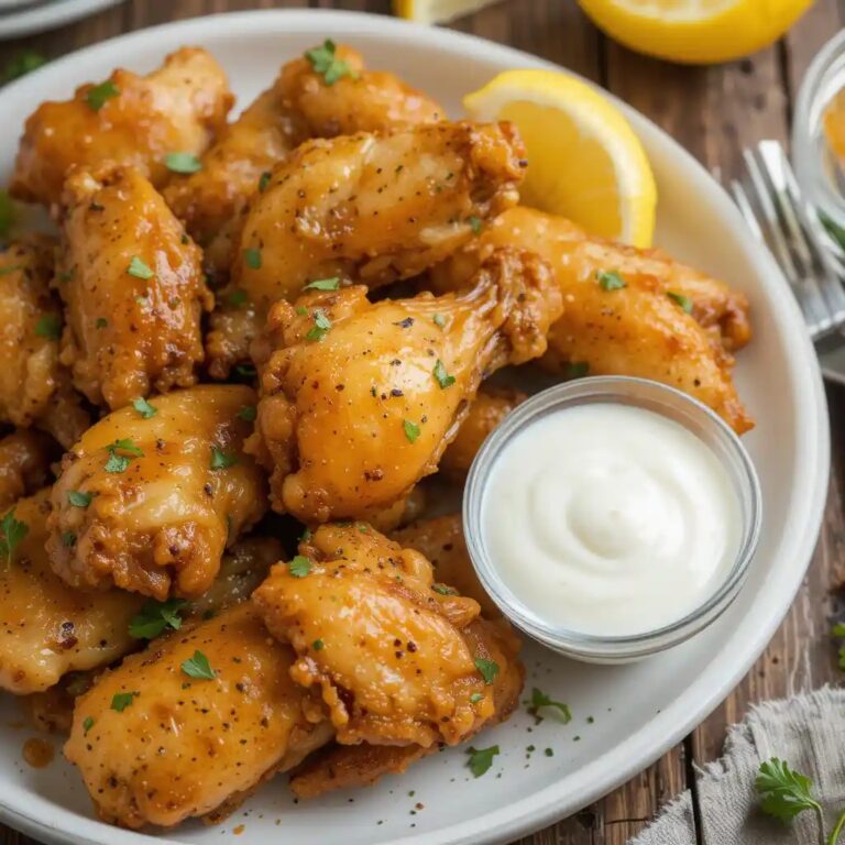 Ali di pollo al forno con limone e pepe: il segreto per una croccantezza irresistibile”