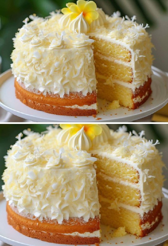 Torta Tropicale Ananas e Cocco: un viaggio di dolcezza esotica