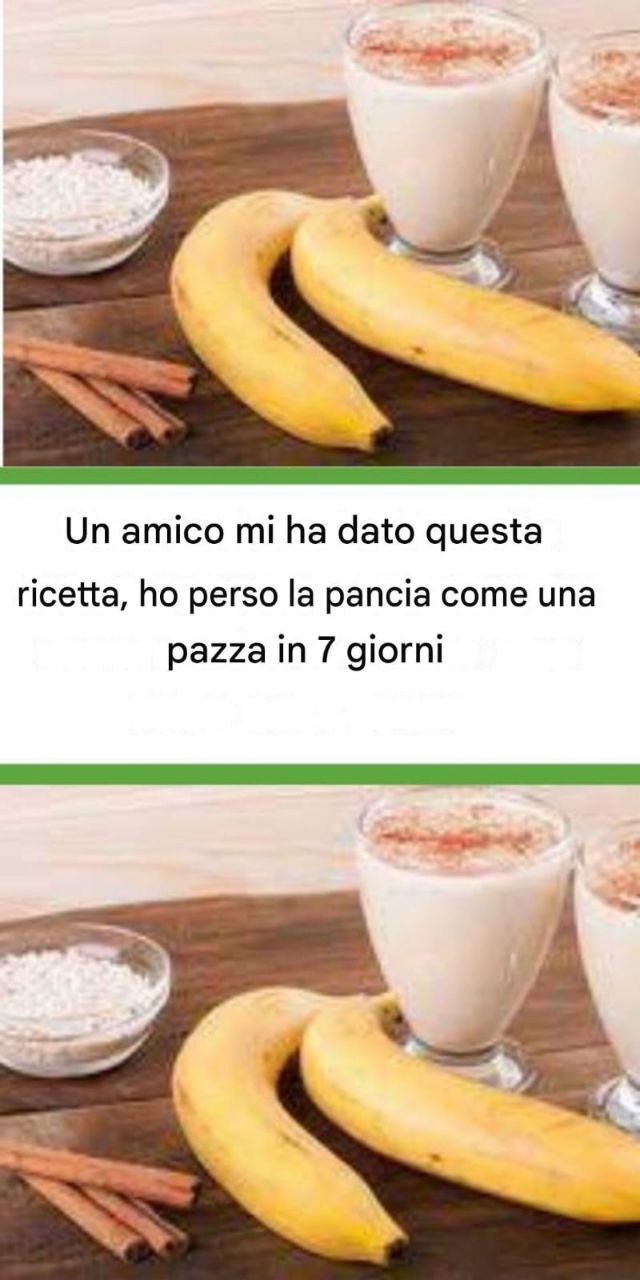 Un'amica mi ha dato questa ricetta e in 7 giorni ho perso la pancia come un matto.