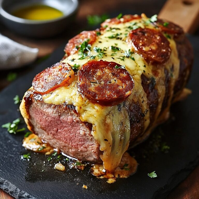 Filetto Mignon al Forno con Cuore di Comté e Chorizo Croccante