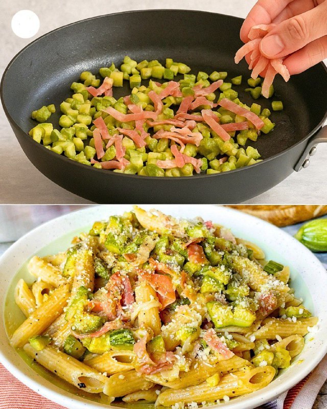 Pennette zucchine e speck: il primo piatto cremoso e irresistibile che conquista in pochi minuti