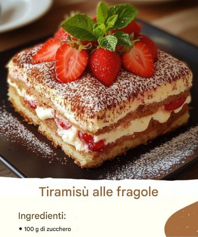 Tiramisù alle fragole