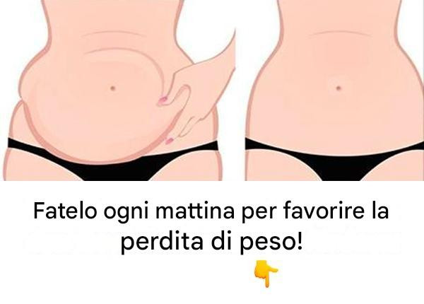 Fai questa cosa ogni mattina per accelerare la perdita di peso!