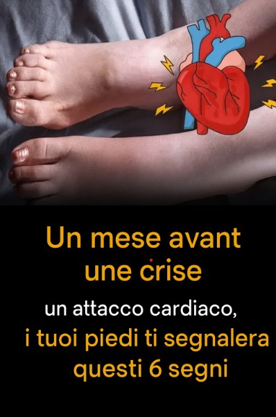 Un mese prima di un infarto, i tuoi piedi ti avvertiranno di questi 6 segnali