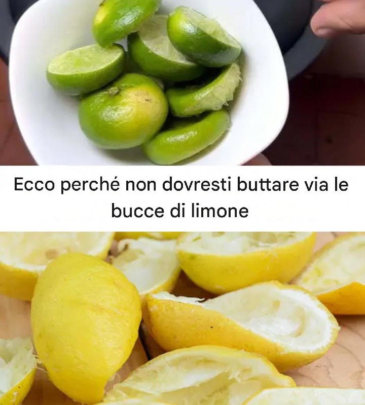 Scorze di limone: l’oro nascosto che tutti buttano via”