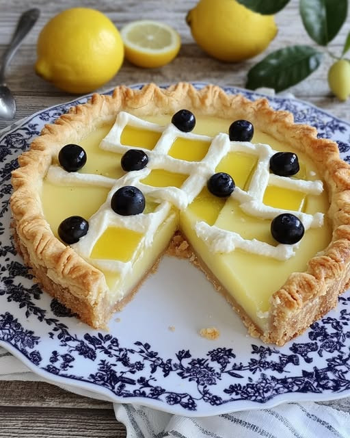 Crostata Morbida al Limone con Amarene: un Dolce che Sa di Magia
