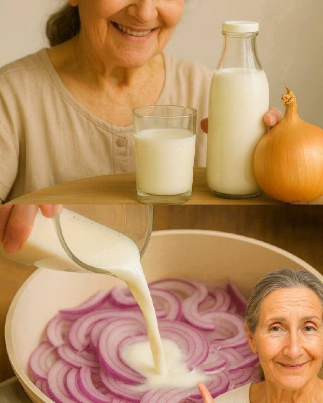 “Il rimedio che sorprende: olio, aglio e cipolla nel latte – un sorso di benessere antico”