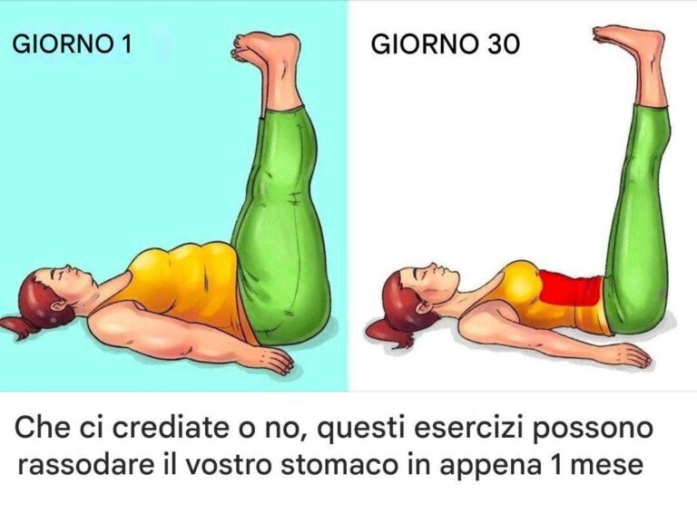 Che ci crediate o no, questi esercizi possono rassodare l'addome in un solo mese.