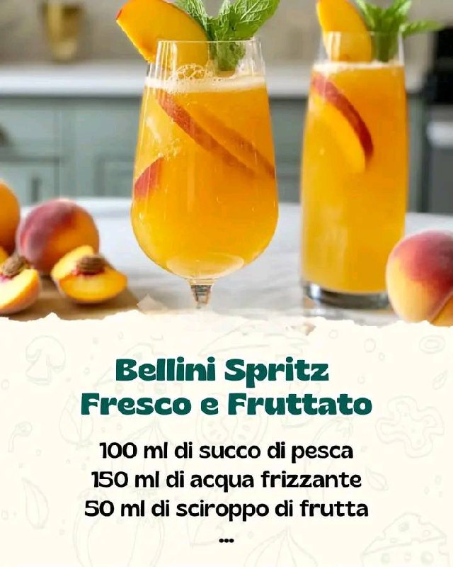 Bellini Frizzante alla Pesca: il Cocktail Estivo che Rinfresca e Incanta