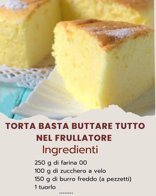 Torta Nuvola: il dolce soffice che si prepara in un attimo con il frullatore