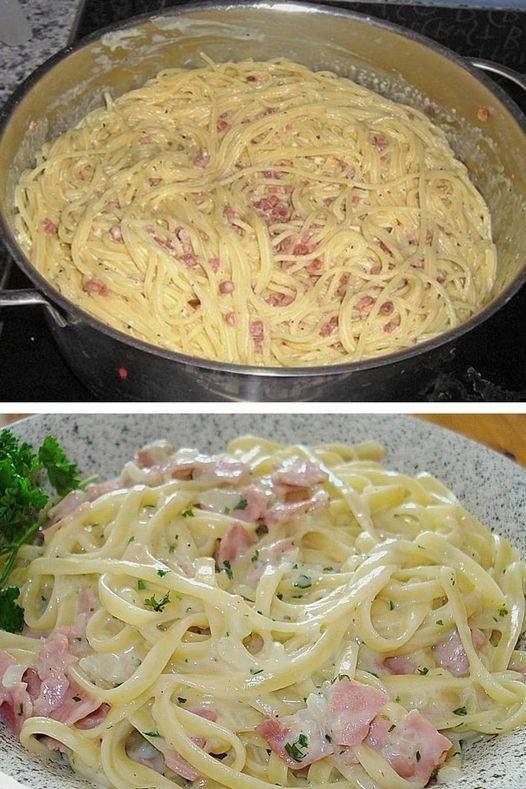 Spaghetti alla Carbonara di Salmone: il tocco raffinato di mare in un classico intramontabile”