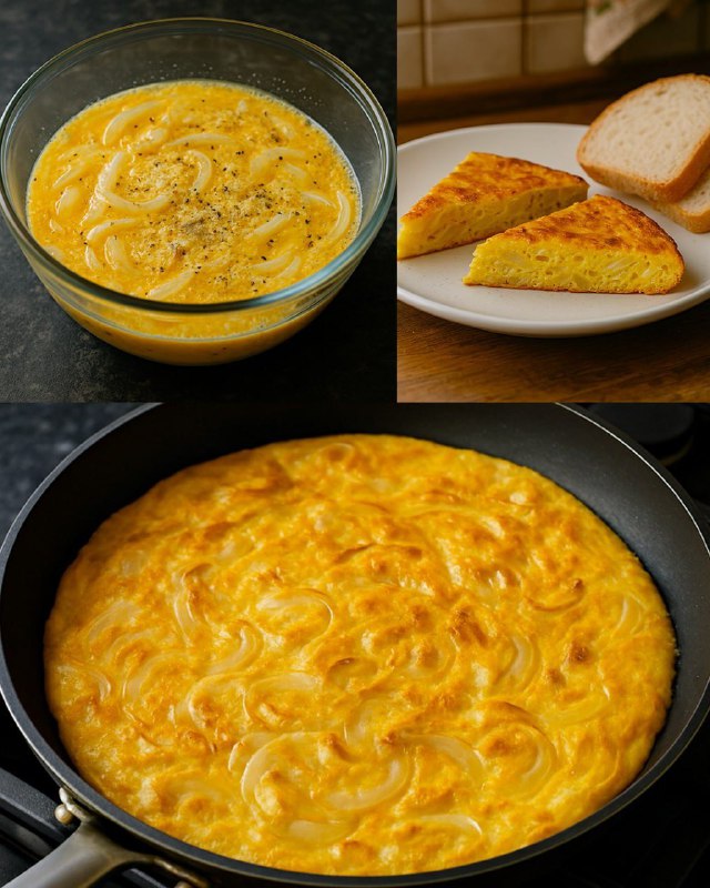 Frittata di cipolle della nonna: la ricetta veloce con un tocco segreto”