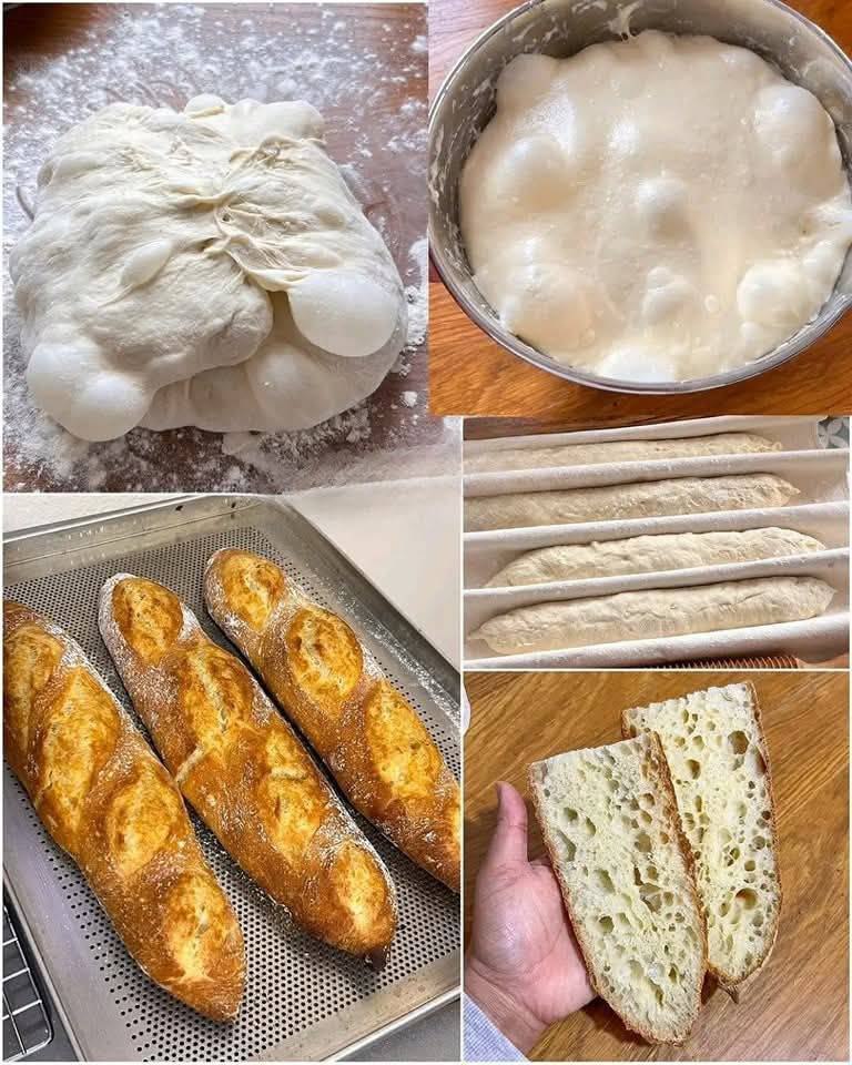 Baguette a lenta lievitazione: il segreto del pane croccante come in panetteria